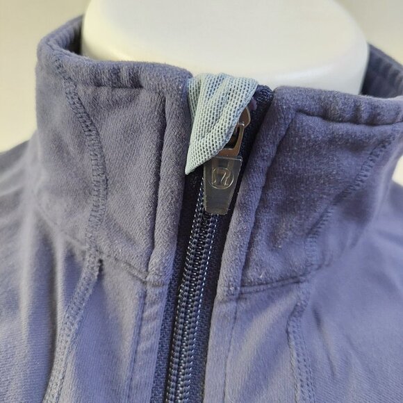 Lululemon Jacket Blue Full Zip Back Pockets Athleisure Walking Running Yoga - Picture 2 of 9